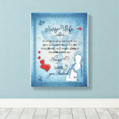 ナース妻ギフト |夫からの妻への手紙 キャンバスプリント (インサイチュ (ウッドフロア))