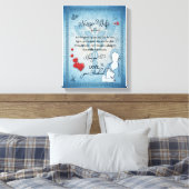 ナース妻ギフト |夫からの妻への手紙 キャンバスプリント (インサイチュ (寝室))