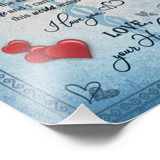 ナース妻ギフト |夫からの妻への手紙 フォトプリント (角)