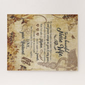 ナース妻ギフト |私の美しい妻への手紙 ジグソーパズル (横)