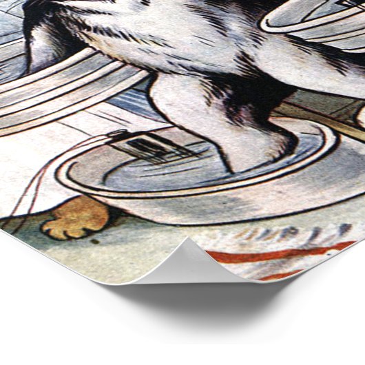 ナース姿の猫 ポスター (角)