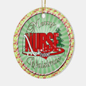 ナース学生のクリスマス セラミックオーナメント (左)
