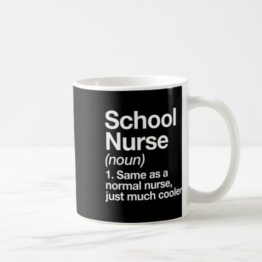 ナース定おもしろい新学期初日 コーヒーマグカップ (右)