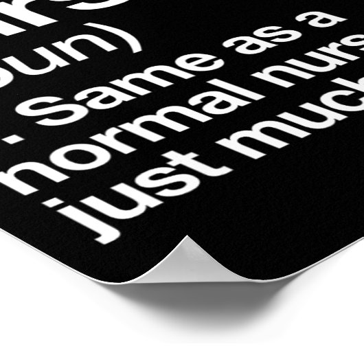 ナース定おもしろい新学期初日 ポスター (角)