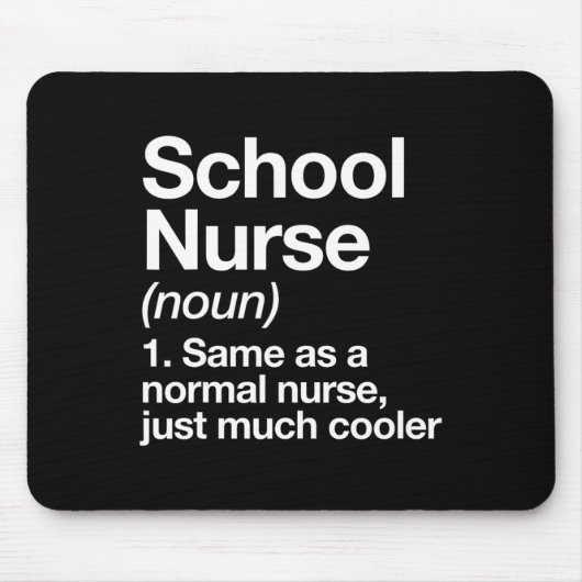 ナース定おもしろい新学期初日 マウスパッド (正面)