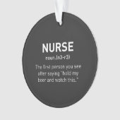 ナース定おもしろい義|登録ナース贈答品 オーナメント (正面)