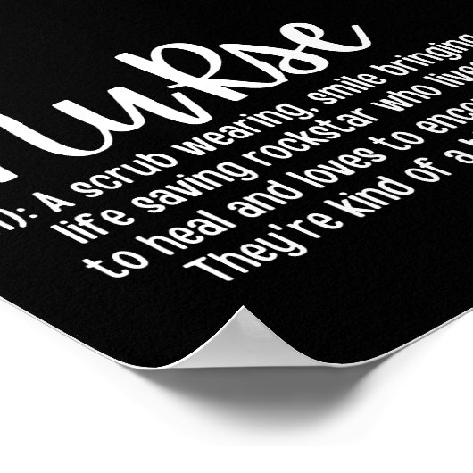 ナース定義 ポスター (角)