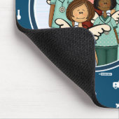 ナース実在は地上の天使の贈り物  マウスパッド (コーナー)