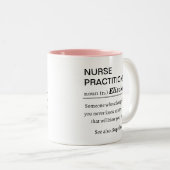 ナース実践の定義 ツートーンマグカップ (正面右)