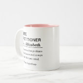 ナース実践の定義 ツートーンマグカップ (正面左)