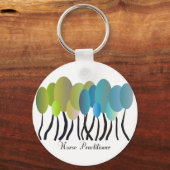 ナース実践木アートのデザインギフト キーホルダー (正面)