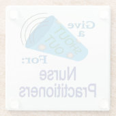 ナース家に声を掛ける ガラスコースター (裏面)