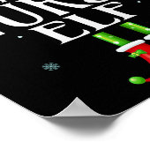 ナース小妖精や小人クリスマスおもしろいファミリーマッチングクリスマスパージ ポスター (角)