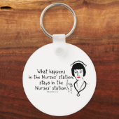 ナース局で起こること キーホルダー (正面)