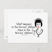 ナース局で起こること ポストカード (正面/裏面)