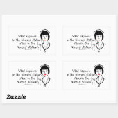 ナース局で起こること 長方形シール (シート)