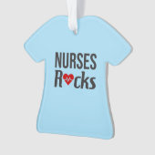 ナース岩ライトブルーナーススクラブ オーナメント (正面)
