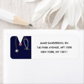 ナース差出人住所ラベル ラベル (インサイチュ)