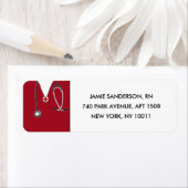 ナース差出人住所ラベル ラベル (インサイチュ)