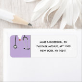 ナース差出人住所ラベル ラベル (インサイチュ)