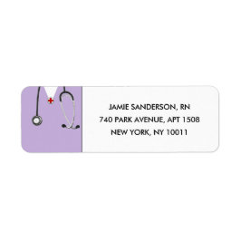 ナース差出人住所ラベル ラベル