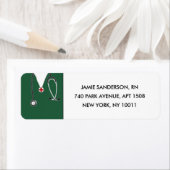 ナース差出人住所ラベル ラベル (インサイチュ)