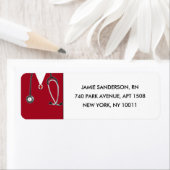 ナース差出人住所ラベル ラベル (インサイチュ)