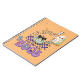 ナース幽霊おもしろい引用文カボチャ ノートブック (左側)