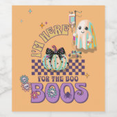 ナース幽霊おもしろい引用文カボチャ ワインラベル (シングルラベル)