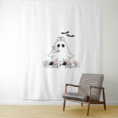 ナース幽霊かわいいハロウィンクラシックデザインTシャツ タペストリー (インサイチュ)