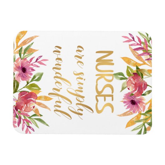 ナース引用文感謝ありがとう卒業 マグネット (横)