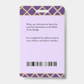 ナース従業員ID識別カードのカスタム バッジ (Back)