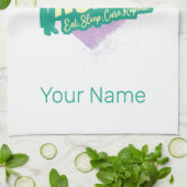 ナース心拍ヴィンテージ卒業看護学校 キッチンタオル (折り畳み)