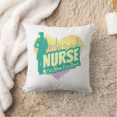 ナース心拍ヴィンテージ卒業看護学校 クッション (ブランケット)