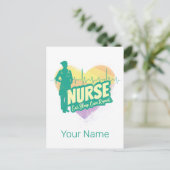 ナース心拍ヴィンテージ卒業看護学校 シーズンポストカード (スタンド正面)