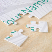 ナース心拍ヴィンテージ卒業看護学校 ジグソーパズル (側面)