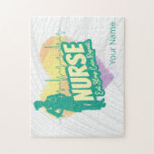 ナース心拍ヴィンテージ卒業看護学校 ジグソーパズル (縦)