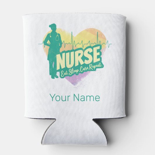 ナース心拍ヴィンテージ卒業看護学校 缶クーラー (裏面)