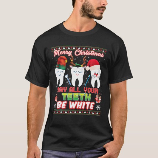 ナース恋人クリスマス照明サンタナースクリスマストト Tシャツ (正面)