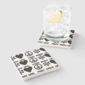 ナース愛平和 ストーンコースター (横)