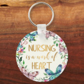 ナース感謝お礼ギフト引用文 キーホルダー (正面)