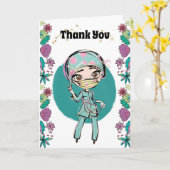 ナース感謝してい君イラストレーション外科医の花の平和 カード (黄色い花)