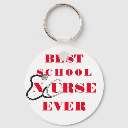 ナース感謝してい感謝ギフトタイポグラフィ キーホルダー (正面)