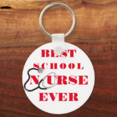 ナース感謝してい感謝ギフトタイポグラフィ キーホルダー (正面)