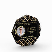 ナース感謝の感謝金ゴールドのパーソナライズ フォトブロック (左)