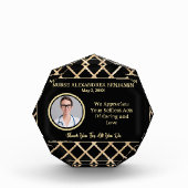 ナース感謝の感謝金ゴールドのパーソナライズ フォトブロック (正面)