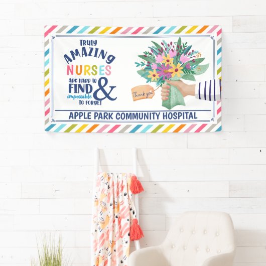 ナース感謝ウィークありがとう素晴らしいナース 横断幕 (インサイチュ)