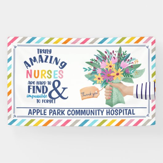 ナース感謝ウィークありがとう素晴らしいナース 横断幕 (横)