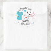 ナース感謝ウィークのステッカー、ナースの子供たちcl ラウンドシール (バッグ)