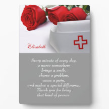 ナース感謝カスタムギフトプラーク